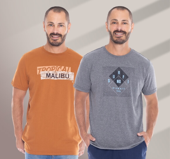 Camisetas Meia Malha